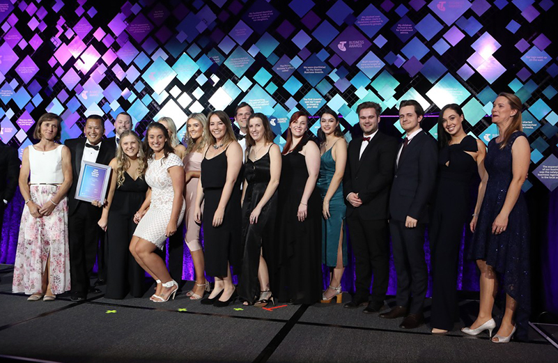 Veritas team at the Telstra 2018 Business Awards